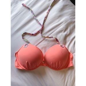 Bright pink Victoria’s Secret push up swimsuit top